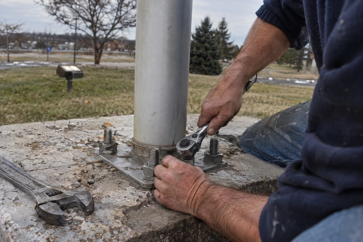 Flagpole installation and repair contractor